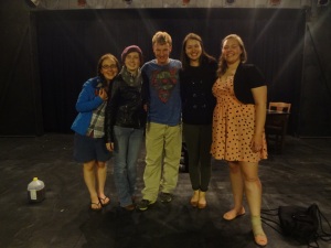 Most of the cast - Minus Jacob, because he's a butt  - and my lovely director for "While Feeding the Birds"